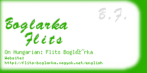 boglarka flits business card